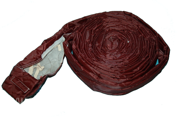 HOSE SOCK,W/PADDED ZIPPER,35FT,BLACK