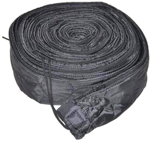 HOSE SOCK,W/PADDED ZIPPER,35FT,BLACK