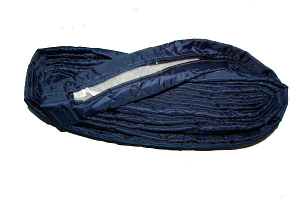 Plastiflex 35 ft HOSE SOCK W/ZIPPER for  Central Vacuum Systems - BLUE #VS-PZBL35