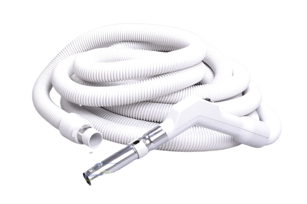 HOSE ASSY-30FT,LOW VOLTAGE W/BUTTON,1 3/8'' PLASTIFLEX,LIGHT GRAY