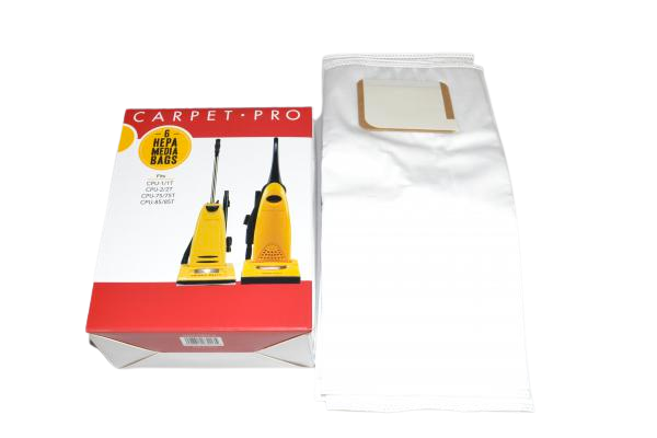 PAPER BAGS-CARPET PRO UPRIGHT,6PK,HEPA