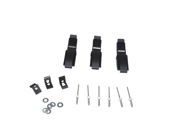 LATCH KIT-PROTEAM LINEVACER,3 LATCHES W/3 LOCKS, 6 FASTENING RIVETS,6 WASHERS
