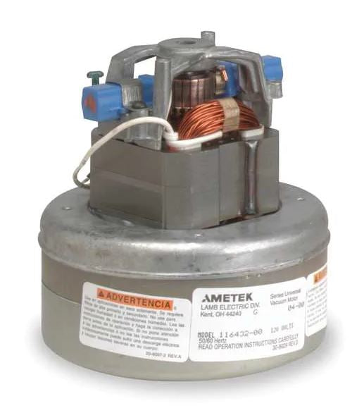 AMETEK LAMB Vacuum Mtr/Blwr, Thru-Flow, 2 Stge, 1 Spd 115737