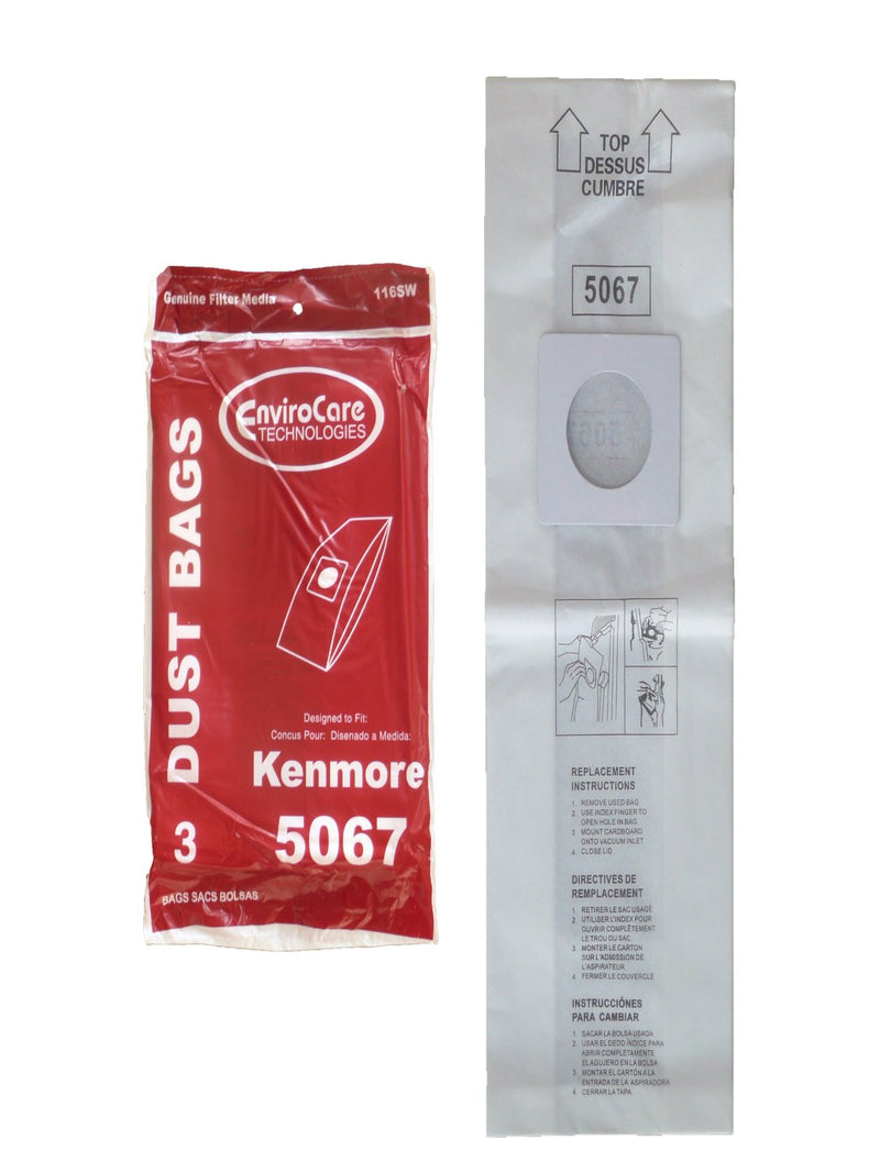 Kenmore 5067 Vacuum Bags- 3 Pack