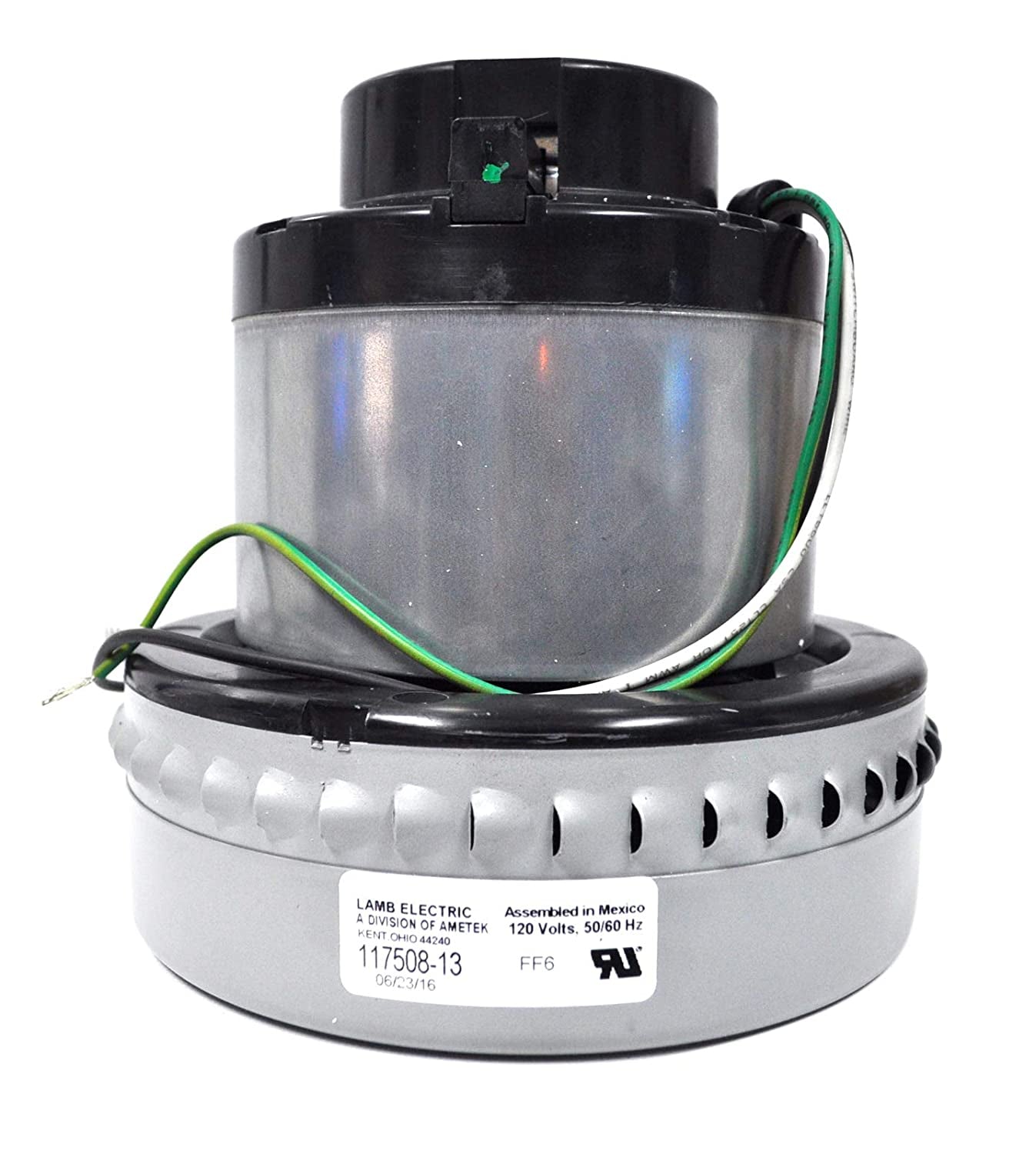 Ametek Lamb 7.2 Inch 2 Stage Bypass Vacuum Motor 117508-13