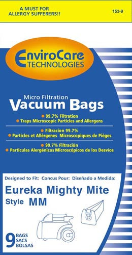 Eureka Style MM Envirocare Micro-Filtration Vacuum Bags - 9 Pack