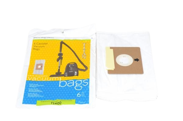 PAPER BAGS,ALLERGEN-TITAN T1400 CANISTER,6PK