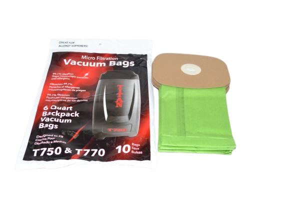 PAPER BAGS-TITAN T750,10PK,BACKPACK