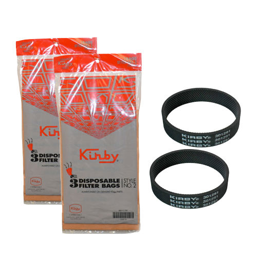 6Pk Disposable Paper Bags With 2pk Belts