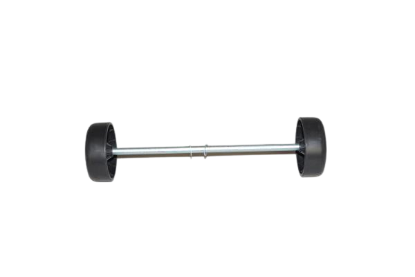 REAR AXLE,WHEELS & CAPS-SANITAIRE UPRIGHT COMM.