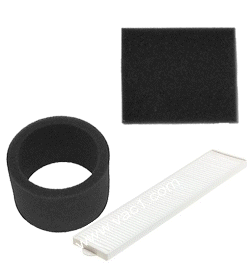 Bissell Bagless Lift Off Filter Kit (2031085- Style 7 & 8 Foam Filter Kit, 2036608 Style 8 Hepa 2031374, Square Foam Filter)