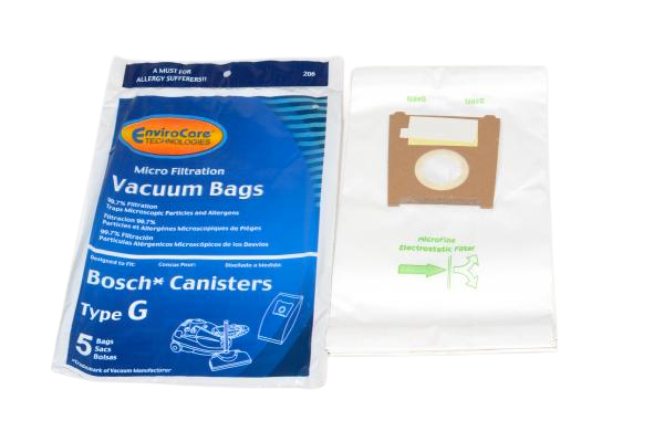 PAPER BAGS-BOSCH,G,5PK,COMPACT CANISTER