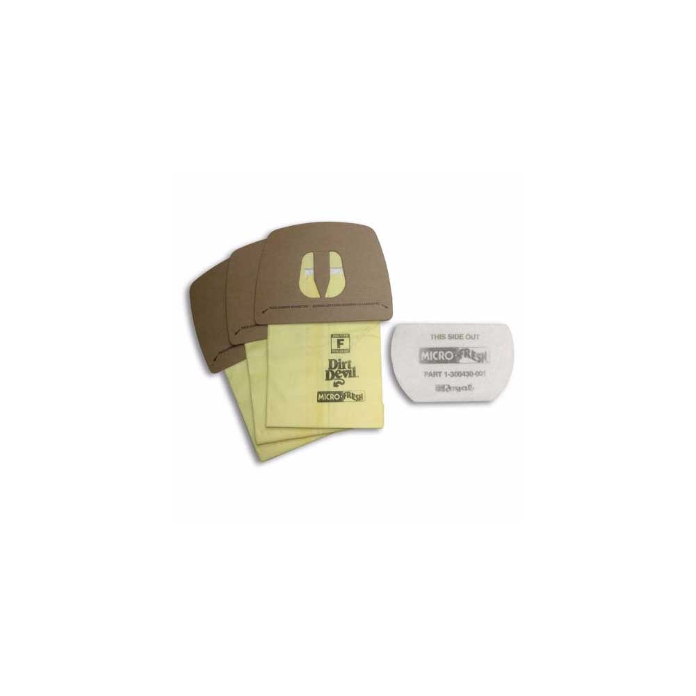 Dirt Devil Type F Vacuum Bags (3-Pack), 3300480001