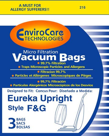 Eureka F&G Vacuum Bags 52320A - Generic - 3 pack