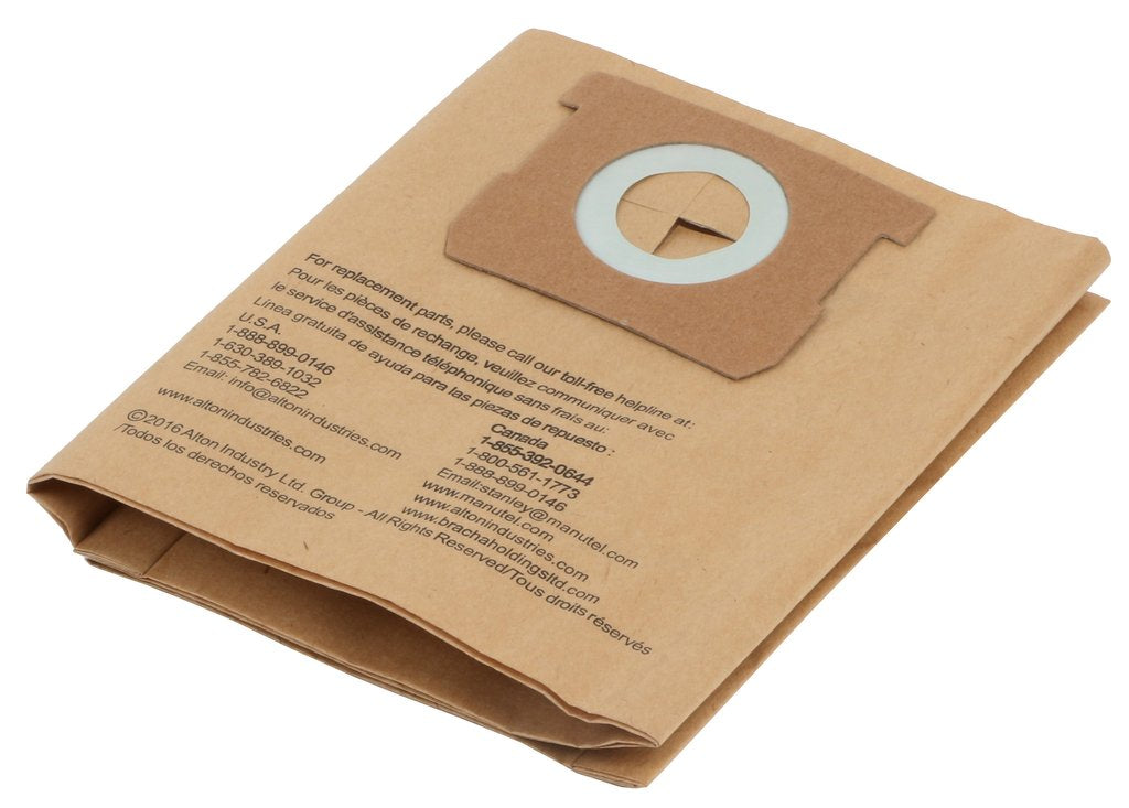 PORTER CABLE 4 GALLON DISPOSABLE DUST BAG/VACUUM BAG, 3 PACK 25-1238