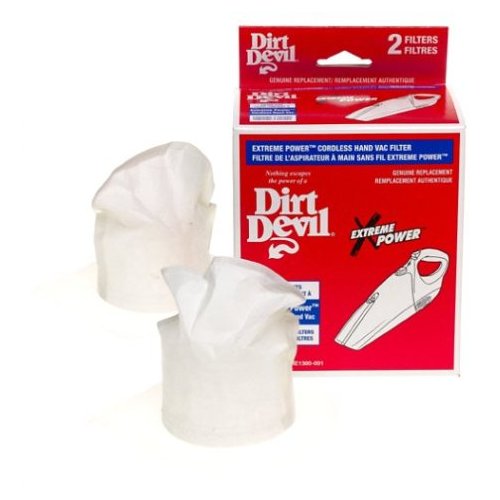 Dirt Devil Filter for Extreme Power Rechargeable Handheld Vacuum 3-ME1300-001 - 2 Pack
