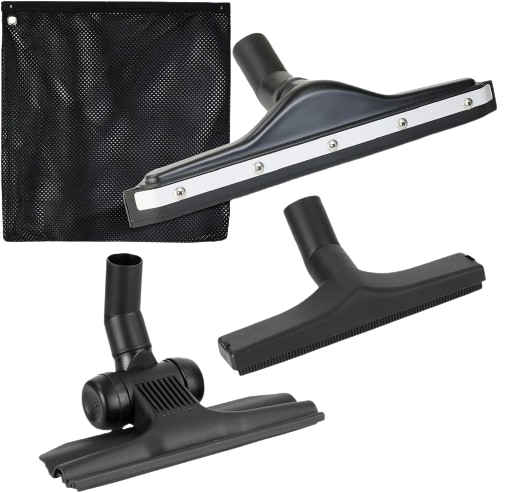 Wet Dry Backpack Vacuum Attachments, 1.25” Gulper Tool, Squeegee Brush, Squeegee Floor Tool Fits Shop Vac, Craftsman, Ridgid, Vacmaster and other 1 1/4” Wet Dry Vacs (3-Pack Wet Dry)