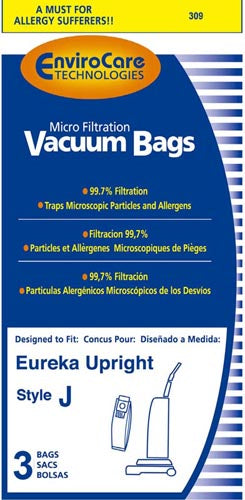 Regina RG3100 Upright Allergy Vacuum Bags 3/pk