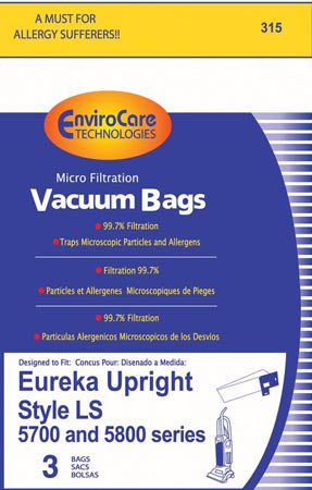 Powr-Flite ER419 Vacuum Bags For PF82H Upright - 3 Pack - Generic