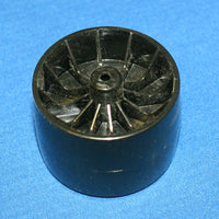 Eureka: E-35859-1 Wheel, Blk Front C2000/6400/1400 & Most Sanitaires