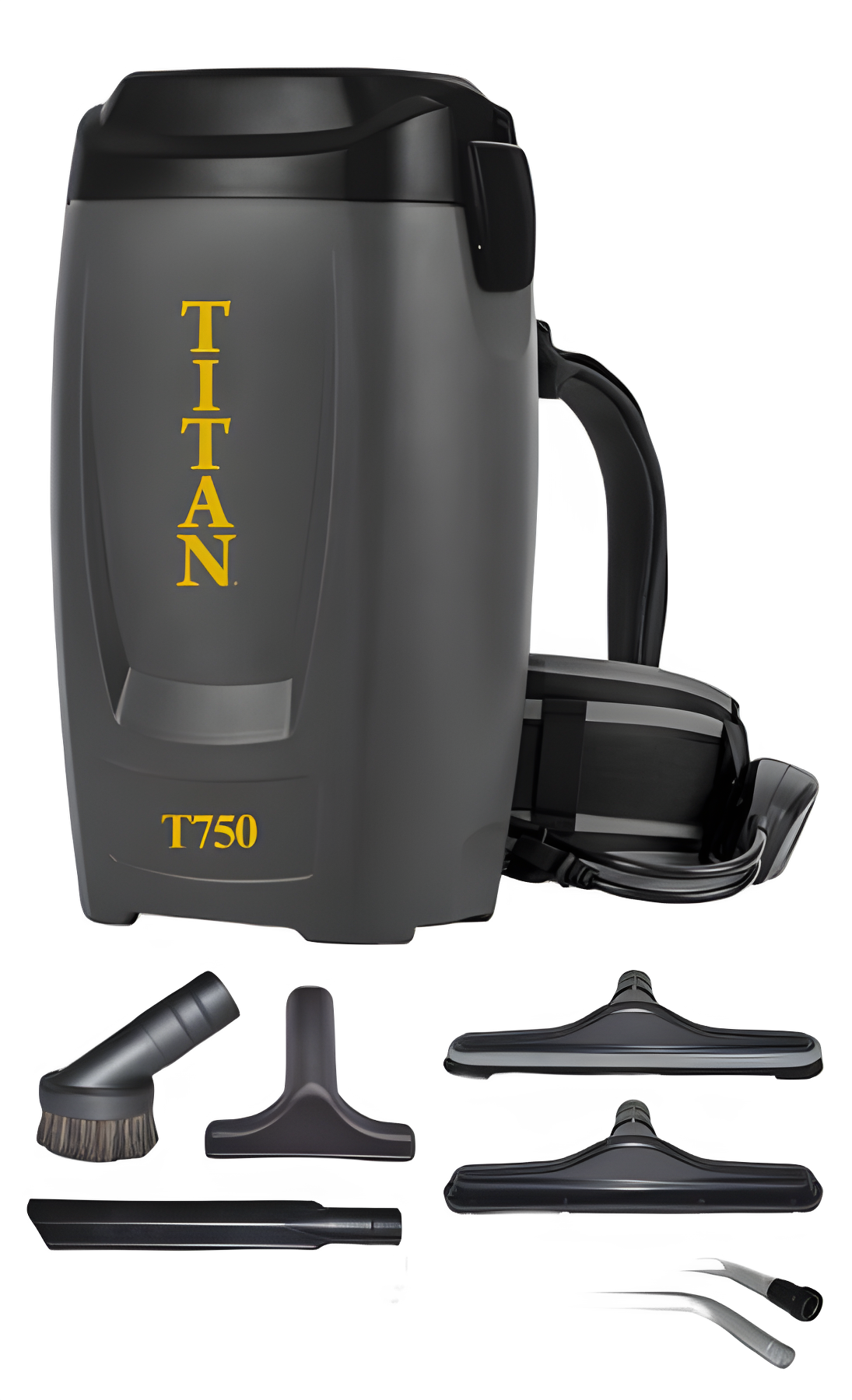 Titan T750 Back Pack, Corded, 6qt, 1 1/2 Deluxe Toolsbags 17 2430 07 Vacuum #T750