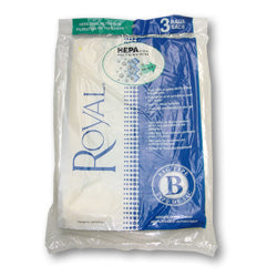Royal Type B HEPA Filtration 3-871075-001 Vacuum Bags - Genuine - 3 pack