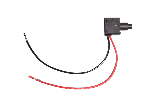 Hoover: H-59156686 Switch, Black Circular Push Button 2 Leads C180010