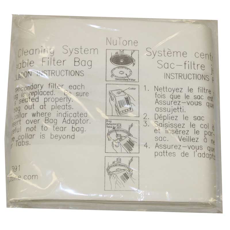 Central Vacuum Microfilter Bag 723mf-5, Closed Bags, 3/pk