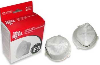 Dirt Devil F5 Vacuum Filter 3-DEA950-001 - Genuine - 2 Pack