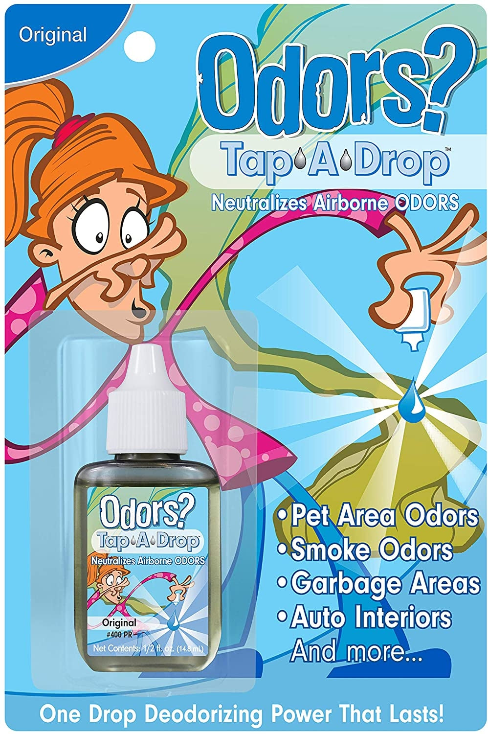 TAP A DROP,RACK CARD-NILODOR,ORIGINAL SCENT NEW PACKAGING