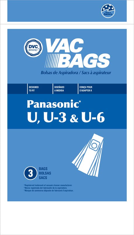 Bernina Type U Anti-Bacterial MicroLined Vacuum Bags - Generic - (6 packs of 10)60 bags