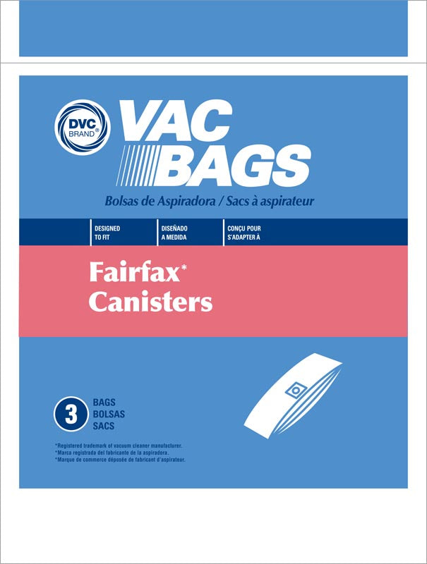Fairfax Canister Vacuum Bags  - Generic - 3 Pack
