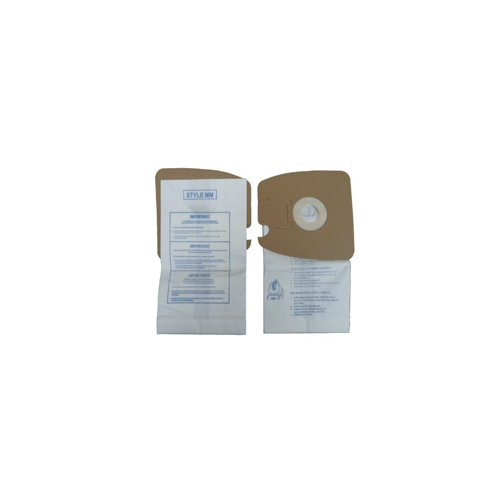 6 Eureka Allergy Mighty Mite Vacuum Style MM Bags, Canister Limited, Sanitaire Vacuum Cleaners, 3670, 3680, 3690, 6