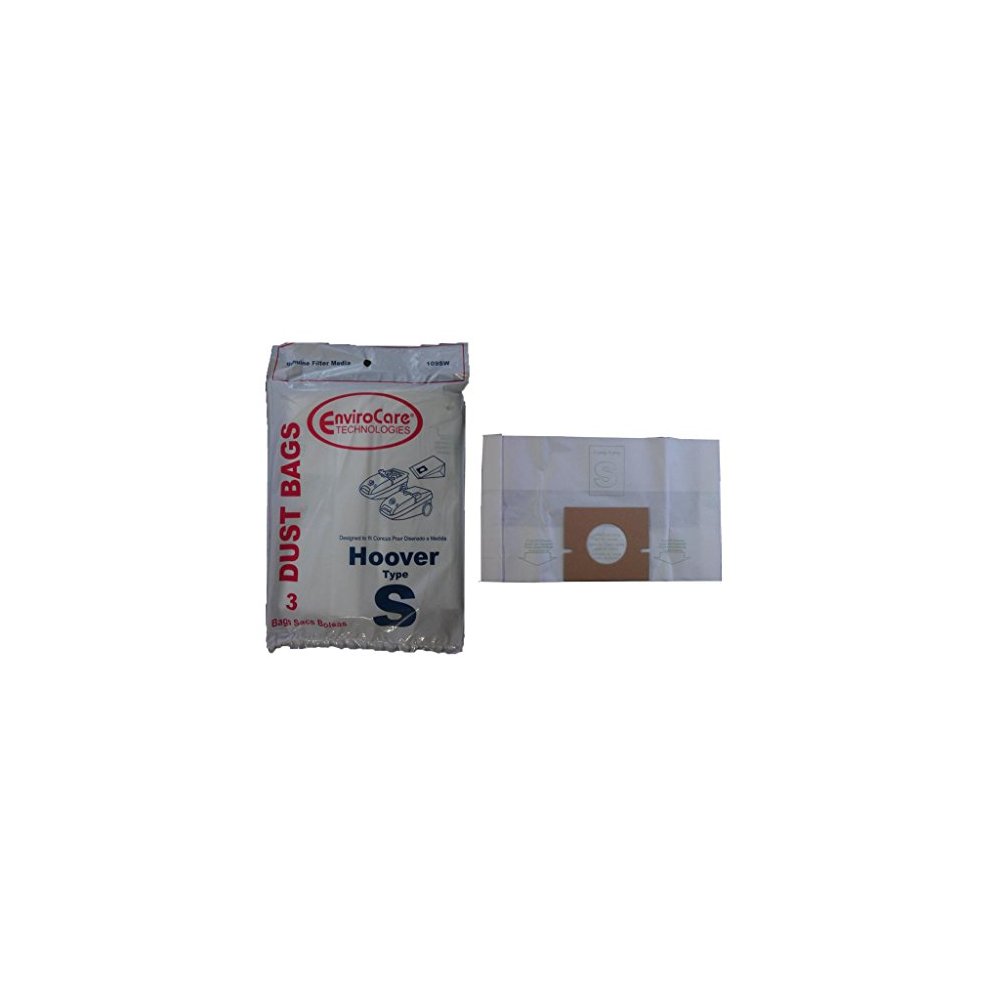 3 bags (1 pkg) Hoover Type S Vacuum Cleaner Bags 43655097, 4010064S, 4010344S, 43655093, 4010100S