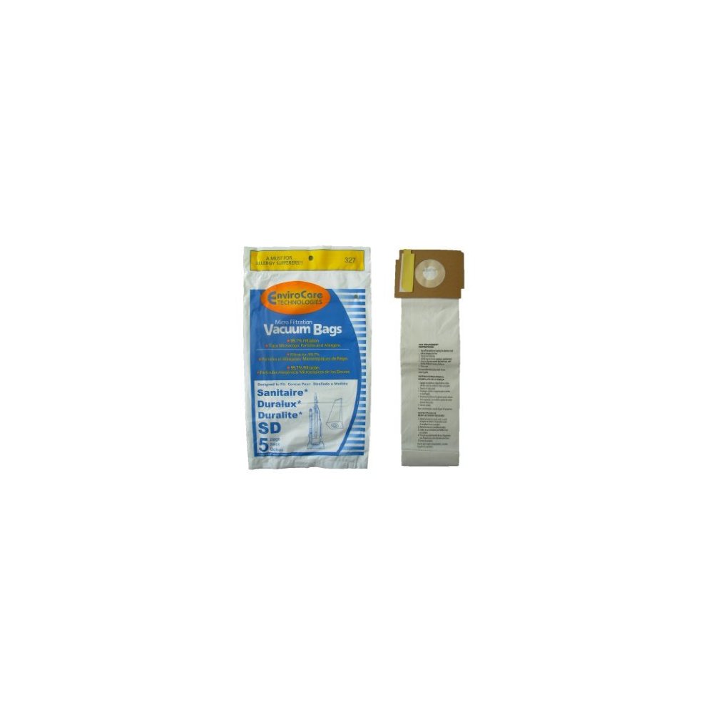 5 Sanitaire Sd Micro with Closure Vacuum Bags, Electrolux, Eureka, Duralux Vacuum Cleaners, 63262, SD - 63262, Comm