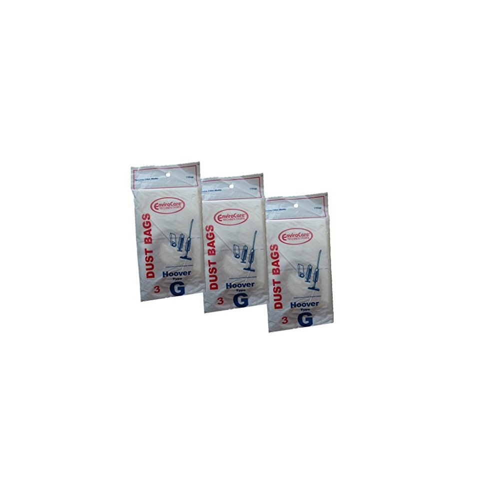 9 bags (3 pkgs) Hoover Type G Vacuum Bag Pixie Dustette Handivac Quick-Broom Vac 4010008G 43651060