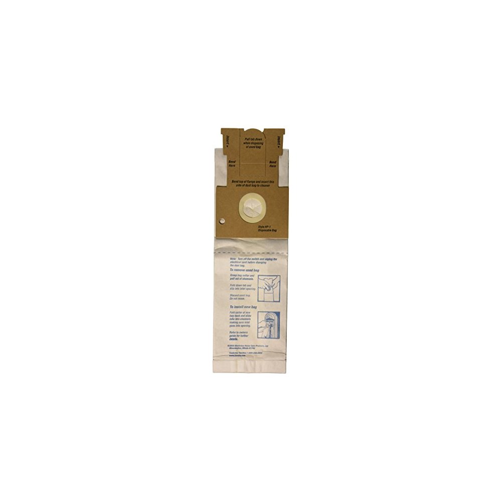 Eureka HP-1 Filter and Dust Bag 62423 - 3 bags, 1 filter - By Envirocare Technologies.
