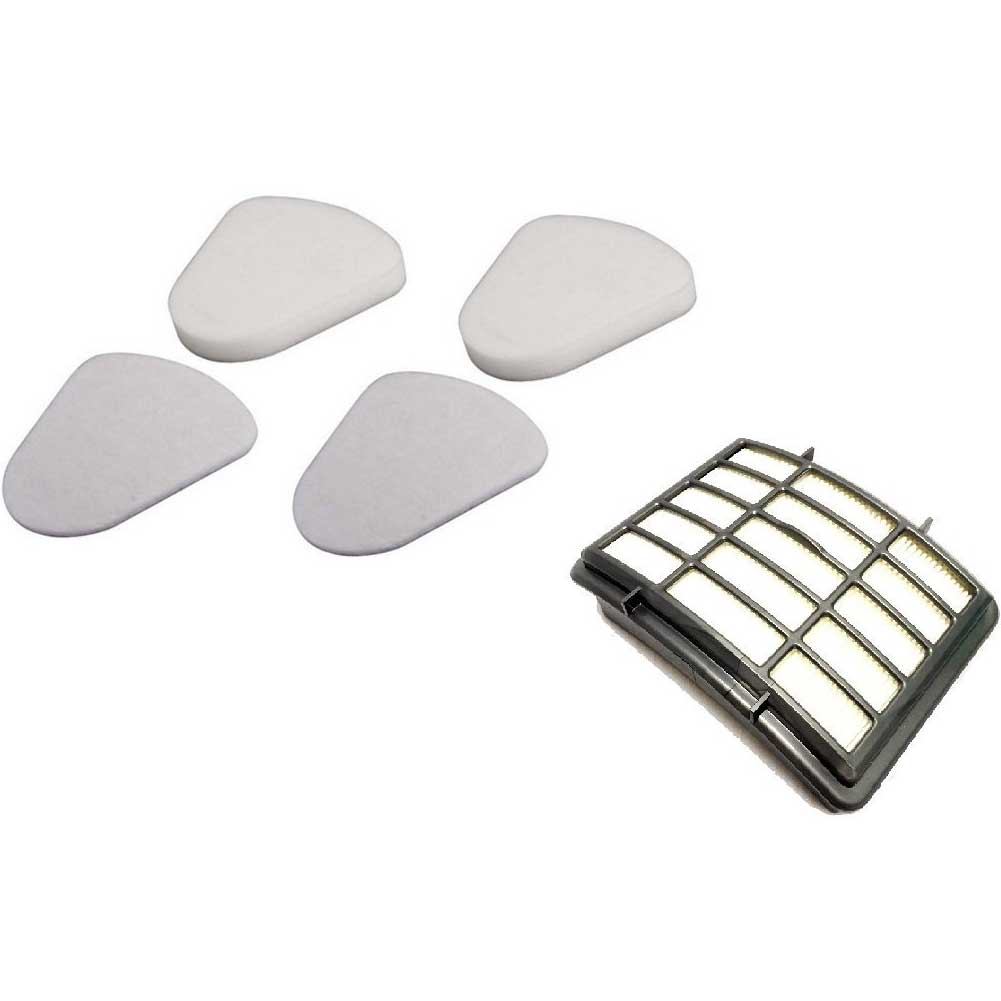 2 Shark Navigator Lift-Away NV350, NV351, NV352, NV355, NV356, NV357 Pre-Filter Kits (2 Foam, 2 Felt) + 1 HEPA Filter