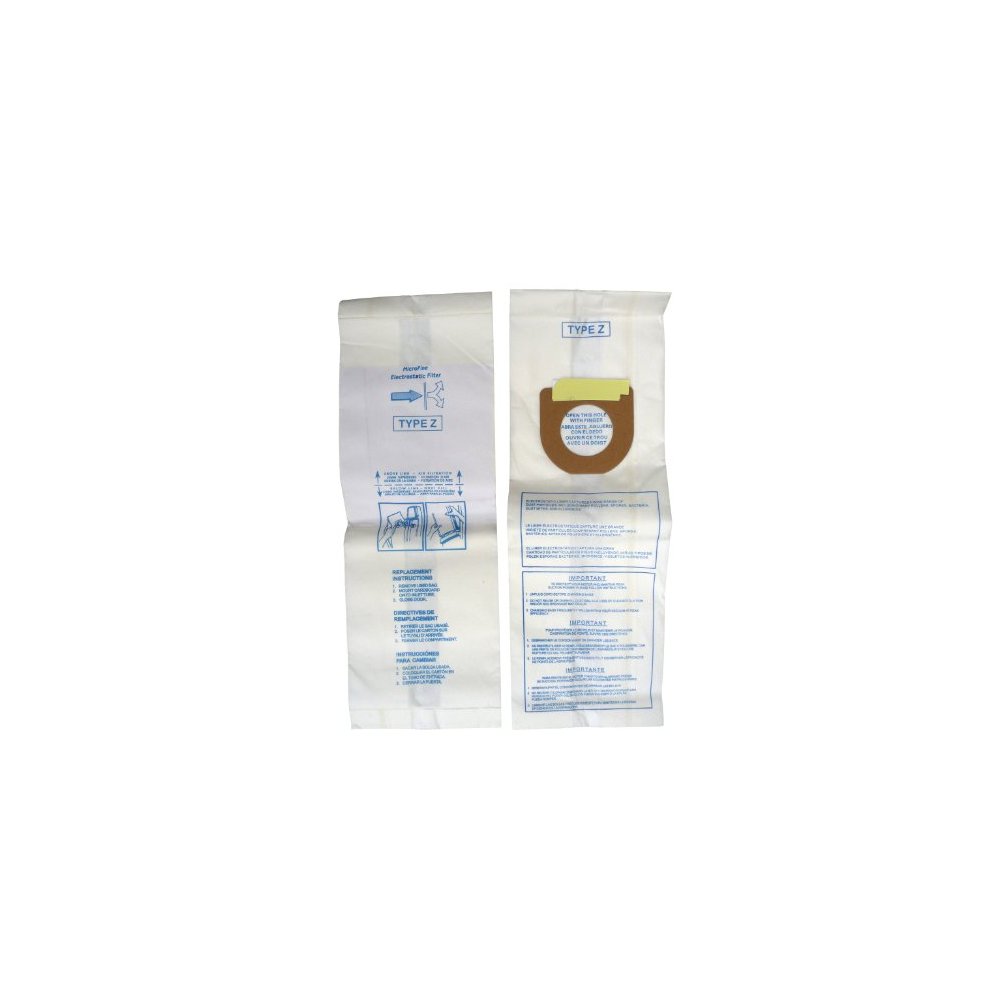 3 Hoover Allergy Vacuum Type Z Bags, Power Drive, Auto Drive, Constellation, Dimension, Dirt Finder, Futura, Caddy, 857SW