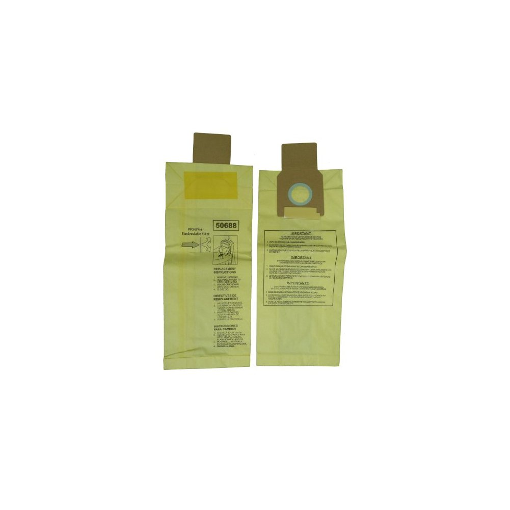 9 Kenmore Sears 50688/50690 U Vacuum Bags, Upright, Canister, Panasonic U-2, Miele Z, Sanyo PU-1 Vacuum Cleaners, M