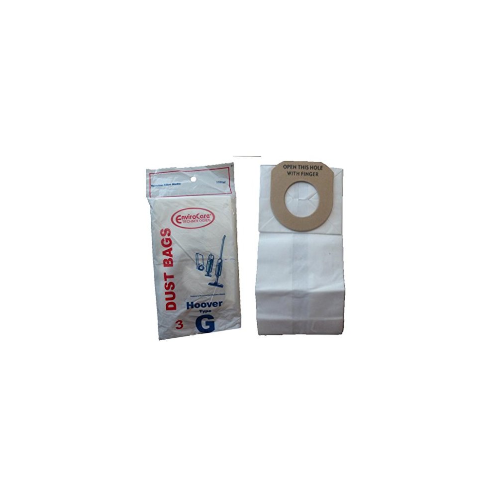 3 bags (1 pkg) Hoover Type G Vacuum Bag Pixie Dustette Handivac Quick-Broom Vac 4010008G 43651060