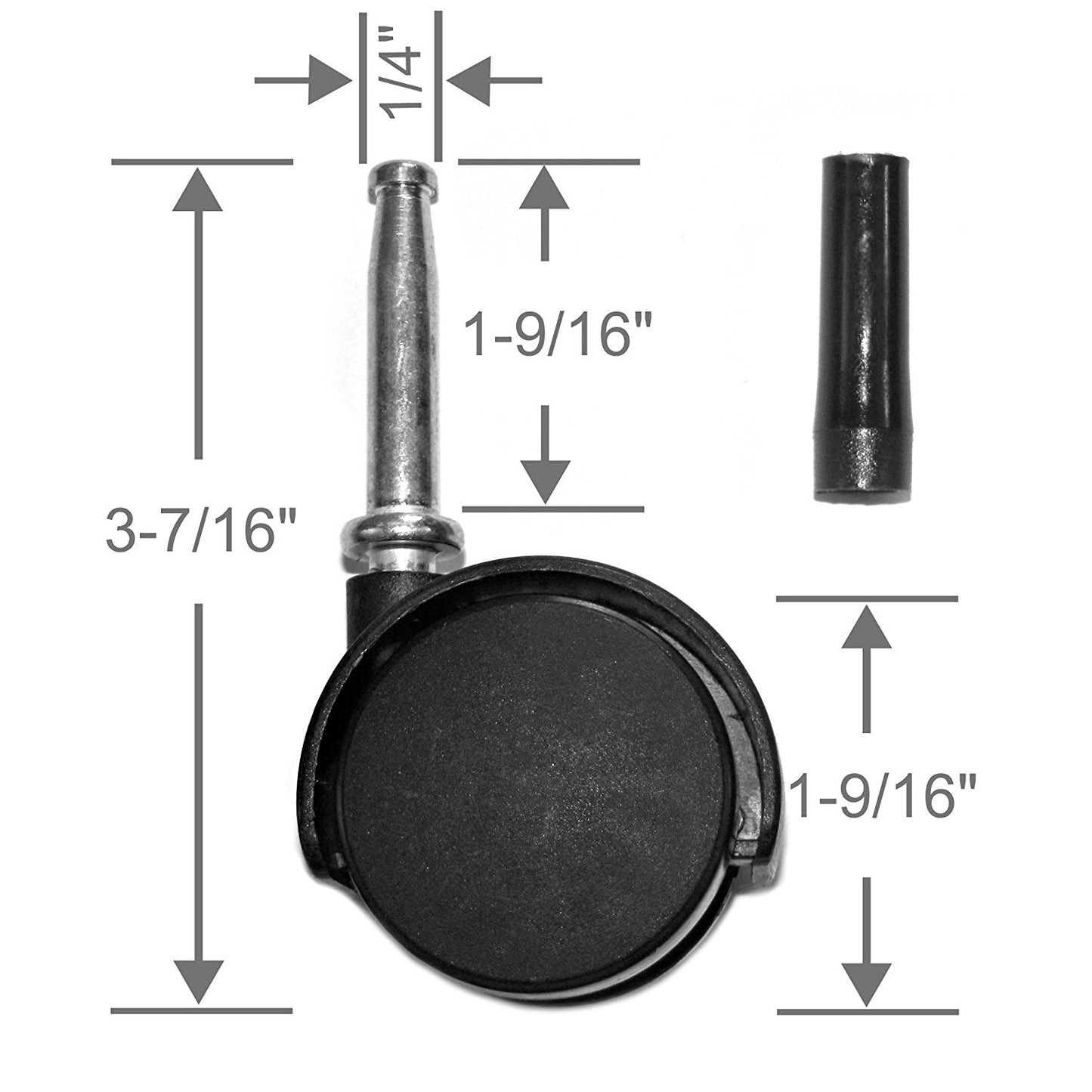 SHOP-VAC Replacement 1" Dual Wheel Caster (1 caster wheel) - 4206396