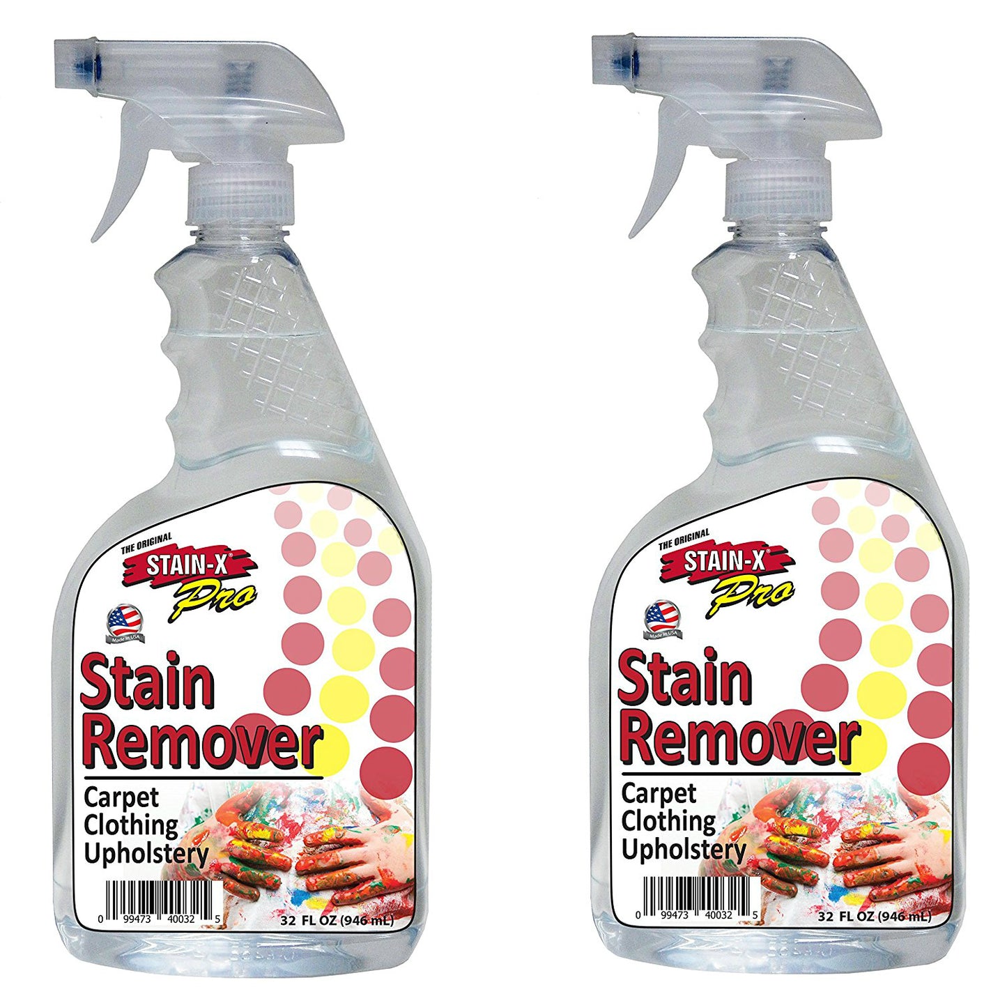 2x Stain X Carpet Spot Stain Remover 24oz Spray Bottles