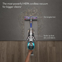 Dyson Gen5Outsize Cordless Vacuum Cleaner, Nickel/Blue, Extra Large Bin, HEPA Filter, SV24, 447923-01