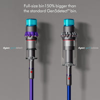 Dyson Gen5Outsize Cordless Vacuum Cleaner, Nickel/Blue, Extra Large Bin, HEPA Filter, SV24, 447923-01