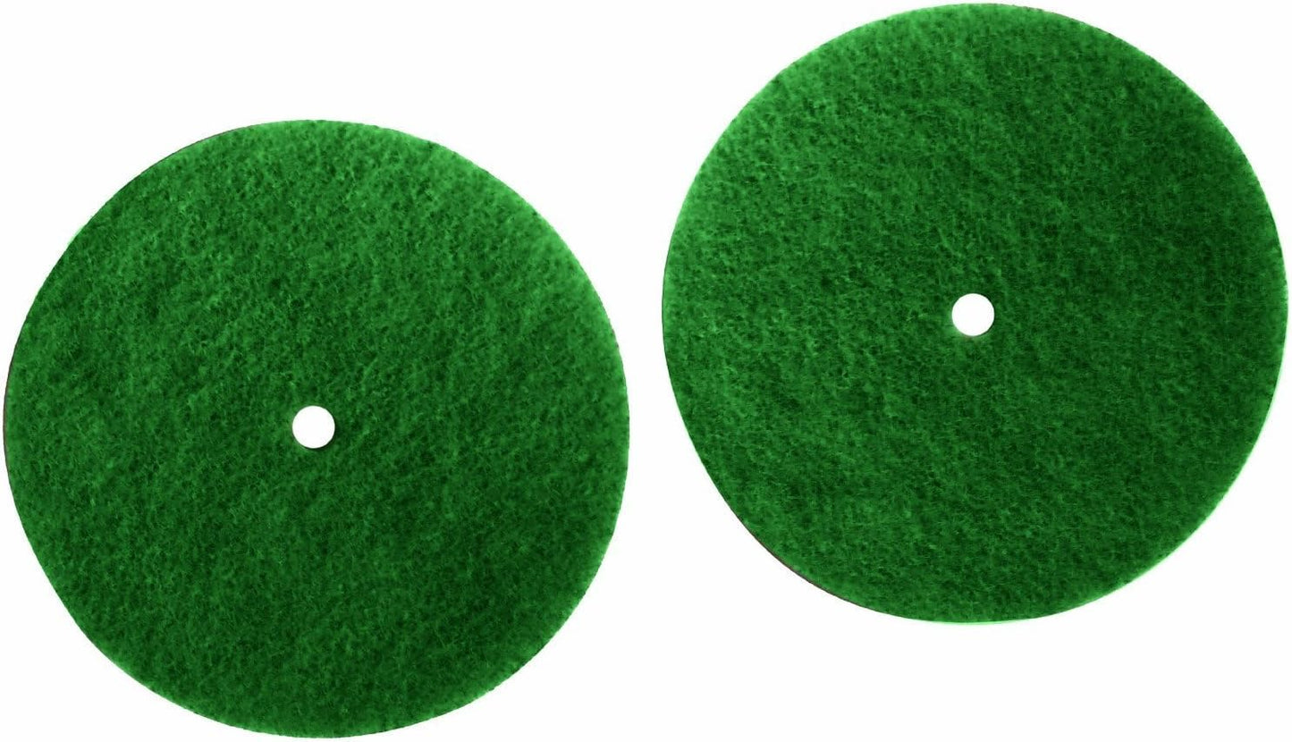 Koblenz Green Scrubbing Pads { 2 Pads and 2 Retainers } Part # 45-0104-5, Kenmore 53871