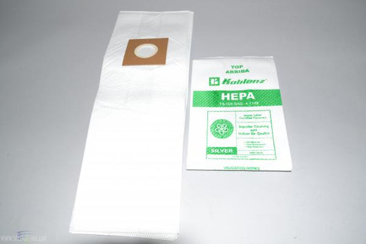 PAPER BAGS-KOBLENZ,U-75,4PK,HEPA TYPE ''A'' BAG