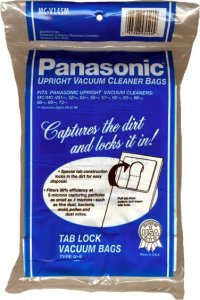 Panasonic Type U-6 Micron vacuum cleaner bags MC-V145MT- 3 pack
