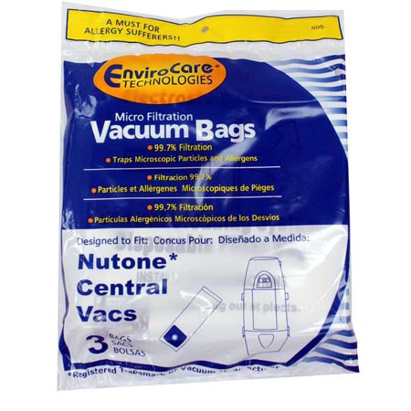 Broan-Nutone 391 Central Vacuum Bags - Generic - 3 Pack