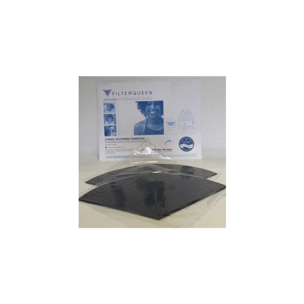 Filter Queen Enviropure Activated Charcoal Filter Cones, 2 Pack